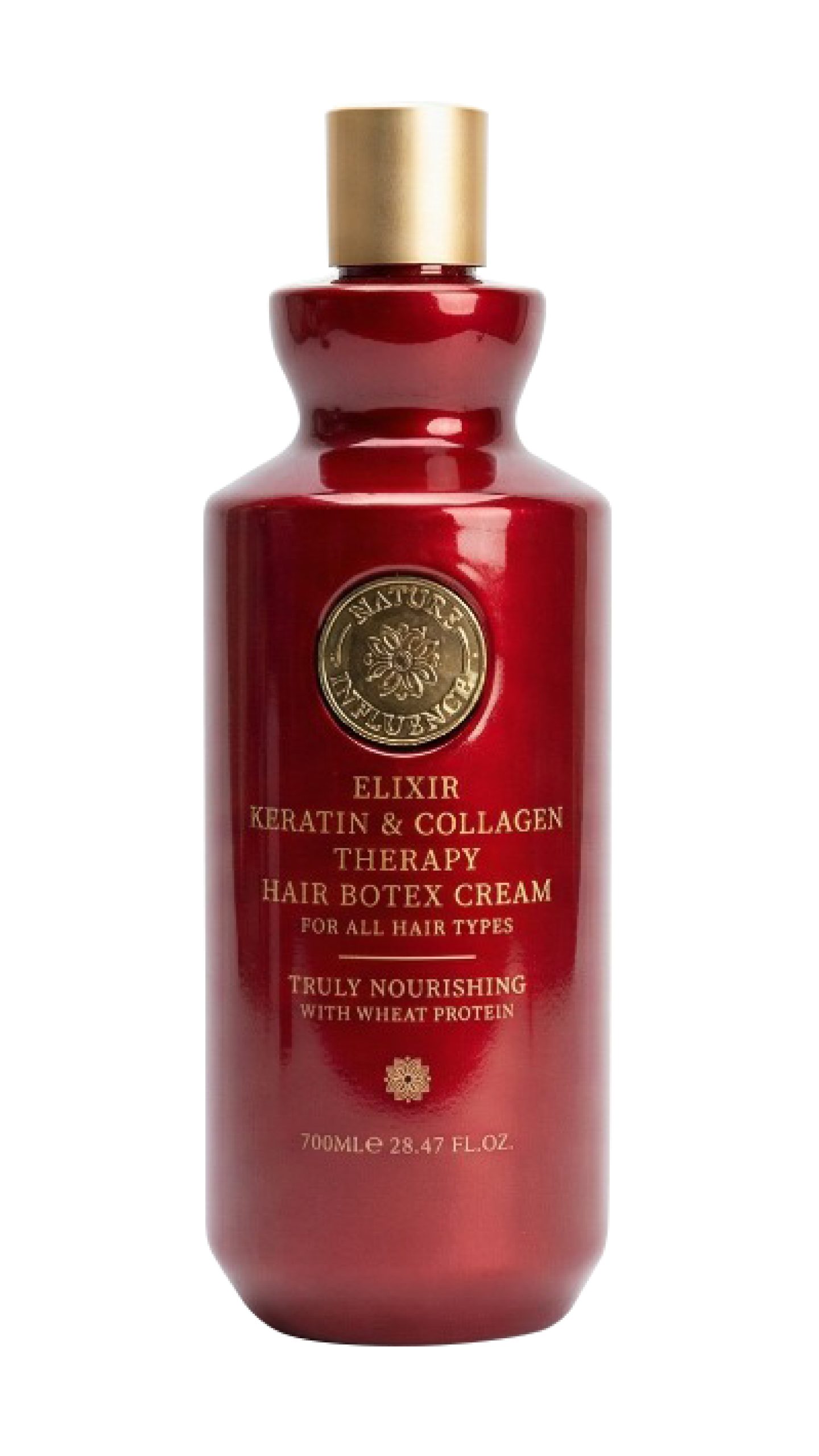 ELIXIR KERATIN & COLLAGEN THERAPY HAIR BOTEX CREAM FOR ALL HAIR TYPES TRULY NOURISHING WITH WHEAT PROTEIN 700ML