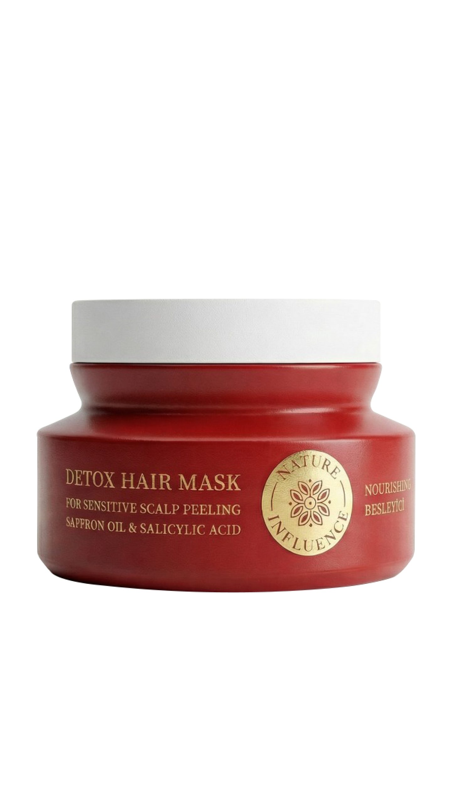 DETOX HAIR MASK FOR SENSITIVE SCALP SAFFRON OIL & SALICYLIC ACID NOURISHING & ANTI-DANDRUFF 500ML